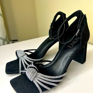 XOXO Suede and Sequin Adorned Shoes